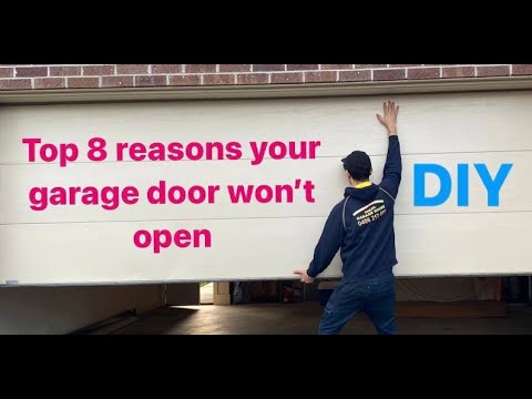 How to fix a garage door that won’t open or close.