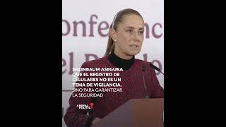 Download lagu Sheinbaum says that cell phone registration and data protection is the responsibility of companies mp3