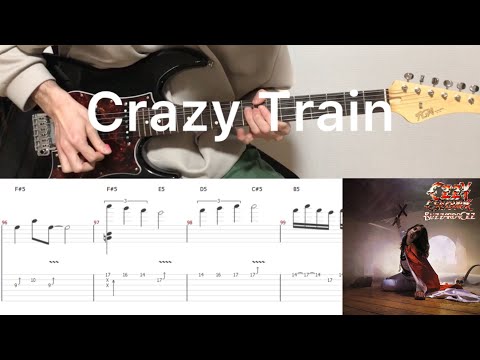 Ozzy Osbourne - Crazy Train (guitar cover with tabs & chords)