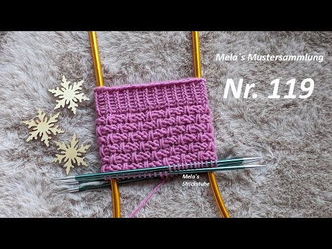 Sock pattern no. 119 - Knitting pattern in the round / knitting sock pattern