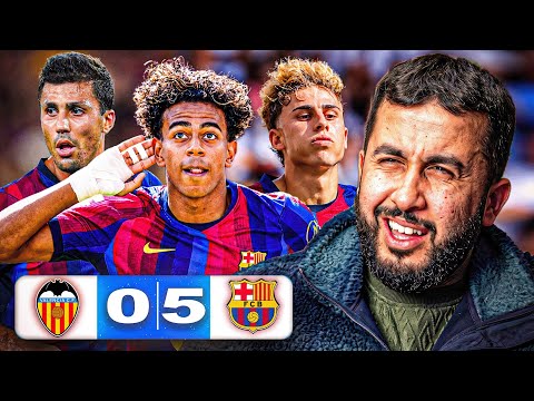 THEY’RE SO RELENTLESS MAN.. | VALENCIA 0-5 BARCELONA! 