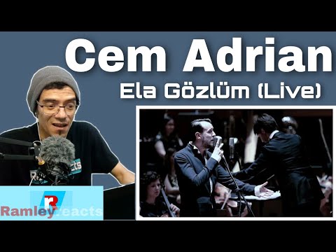 Reaction🎵Cem Adrian & Olten Filarmoni - Ela Gözlüm (Live) | Ramley Reacts