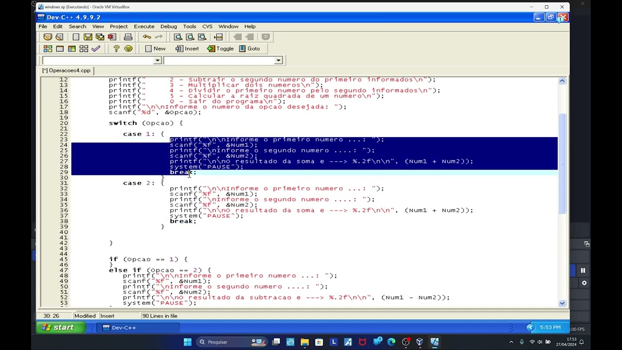Exemplo C++ - programação de computadores exemplo 8