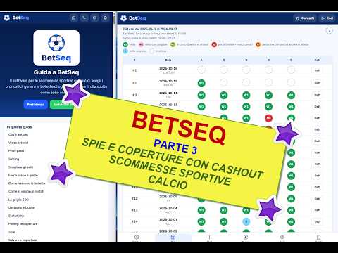 SEQBET - PARTE 3 - Sequenze spia, Coperture parziali con cashout - scommesse calcio #betting