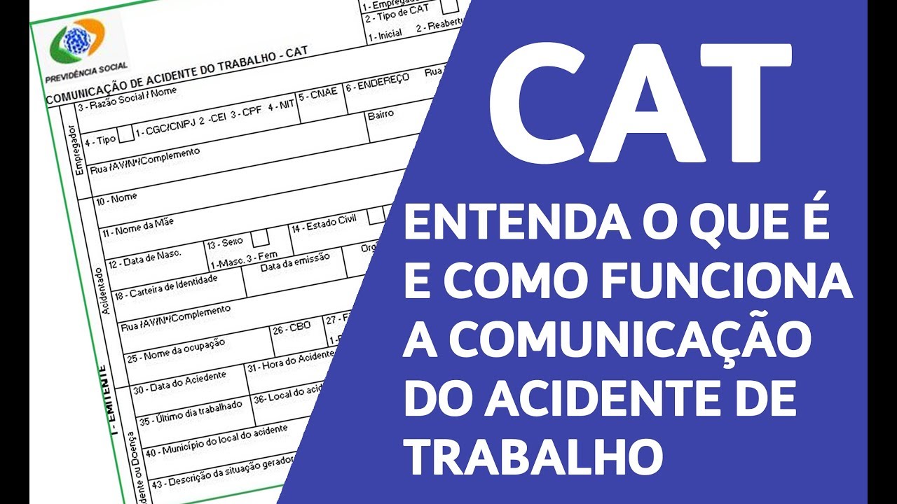 CAT - Entenda o que é e como funciona a comunicação do acidente de trabalho | É seu por Direito