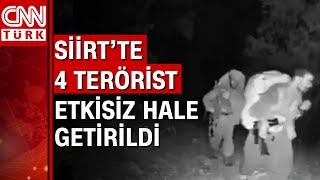 Siirt'te 4 teröristi fotokapanlar tespit etti SİHA'lar vurdu