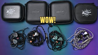 Audiophile Earbuds/IEM Kiwi Ears x HBB Punch, Airoso vs Ziigaat Arcanis, Lush