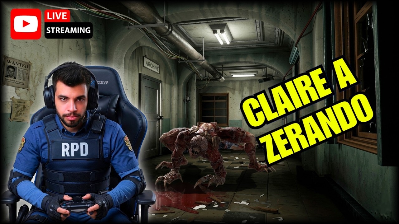 SERÁ QUE AINDA SEI JOGAR? RESIDENT EVIL 2 - CLAIRE A (GAMEPLAY COMPLETA) 🔫