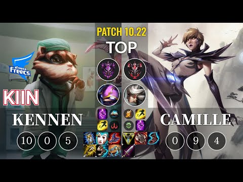 AF Kiin Kennen vs Camille Top - KR Patch 10.22