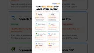 Best SEO Tools Every Marketer Needs | Top Keyword Research And SEO Tools | #Shorts | #Simplilearn