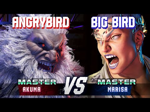 SF6 ▰ ANGRYBIRD (Akuma) vs BIG BIRD (Marisa) ▰ High Level Gameplay
