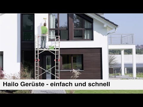 Schnell und einfach aufgebaut: Gerüst von Hailo