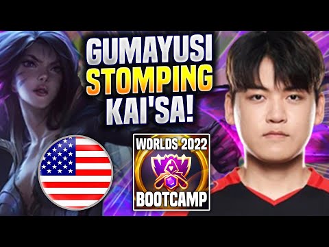 GUMAYUSI STOMPING NA SOLOQ! - T1 Gumayusi Plays Kai'Sa ADC vs Seraphine |  Bootcamp 2022