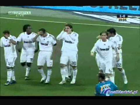 Real Madrid 1 - Recreativo de Huelva 0. Gol Sneijder