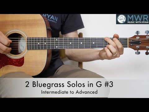 Learn how to play Bluegrass Guitar Solos!  Key of G - Guitar Lesson!