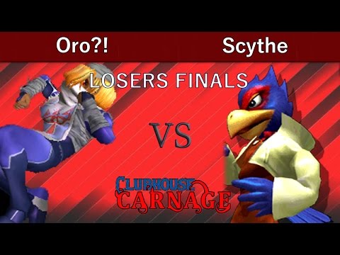 Clubhouse Carnage 2  LOSERS FINALS - Oro?! (Sheik, Marth) vs Scythe (Falco)