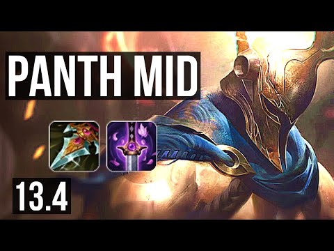 PANTHEON vs TRISTANA (MID) | 73% winrate, 11/2/9, Godlike | KR Master | 13.4