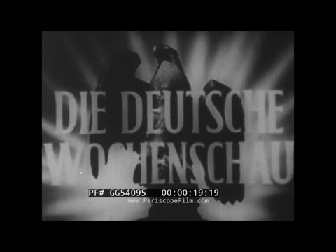 1941 GERMAN NEWSREEL   LUFTWAFFE ATTACKS DURING BATTLE OF BRITAIN    BALKANS CAMPAIGN GG54095