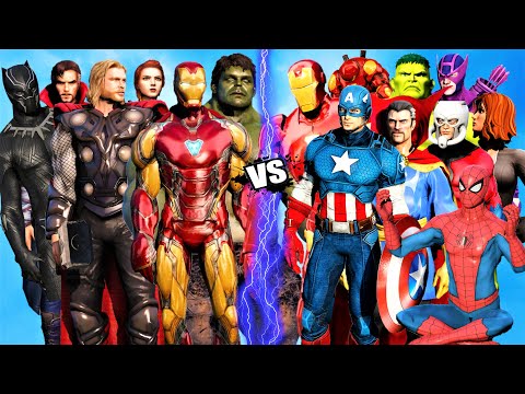 THE AVENGERS vs THE AVENGERS (Classic) - Epic battle