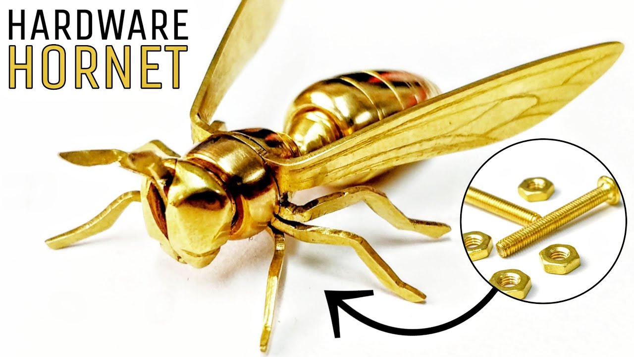 Turn some nuts and bolts in hornets   Interesting sculptures by Ross