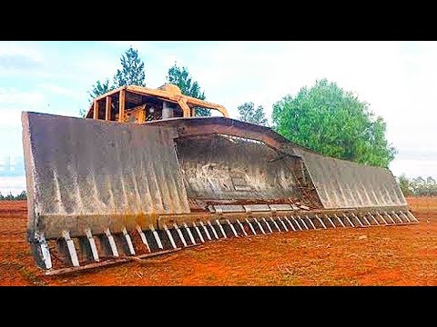 Extreme Dangerous Idiots Bulldozer Operator Skill. Heavy Duty Forest Clearance Equipment