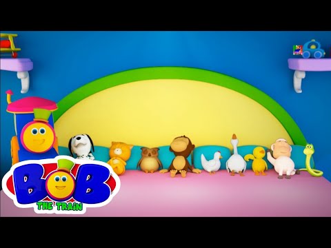 Dieci nel letto | vivaio rima | Educational Kids Video | Bob Train Ten In The Bed | 3d Number Song