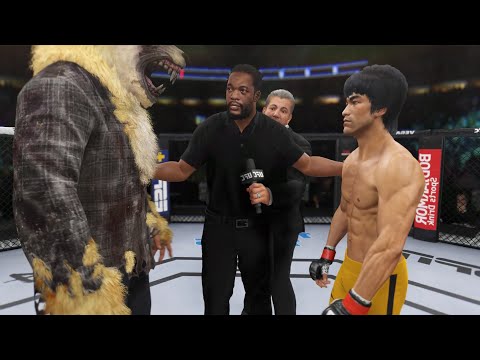 Wolfman vs. Bruce Lee - EA Sports UFC 4 - Dragon Fight 🔥🐲