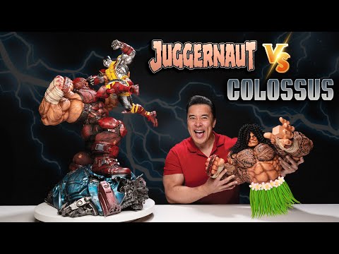 JUGGERNAUT vs. COLOSSUS!!! CRAZY Customized Custom X-MEN Diorama Statue!