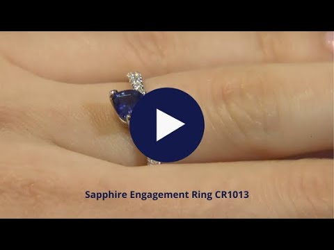 Sapphire Engagement Ring CR1013
