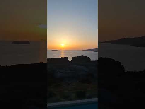 Ambeli Sunset Villas, Santorini sunset from the hot tub suite