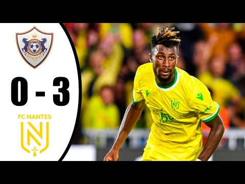 Nantes vs Qarabag Agdam 3-0 All Goals & Highlights 15/09/2022 HD