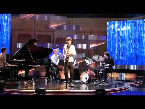Alexander Bone performs "Messed up Shape" during rehearsals for BBC Jazz Award Final 2014.