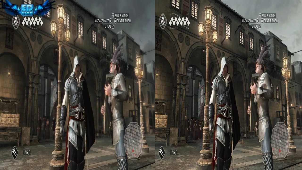 Assassin's Creed PC Gameplay Vs Low Comparison 1080p HD | Requirements
