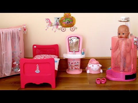 Baby Dolls Bedroom Baby Born Baby Annabell Evening Routine and Children Nursery Rhymes