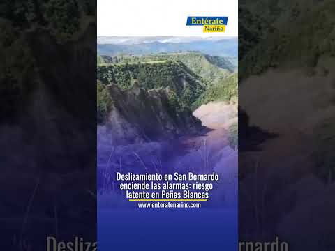 🚨 Deslizamiento en San Bernardo genera preocupación