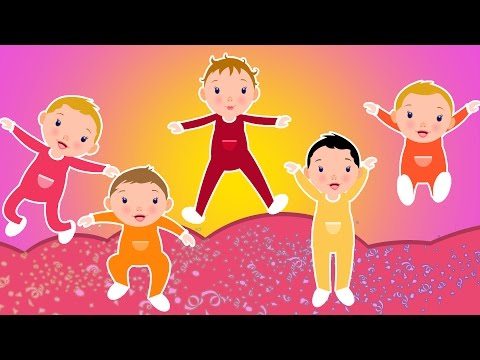cinq petits bébés | comptines en français | chansons pour les enfants | Five Little Babies