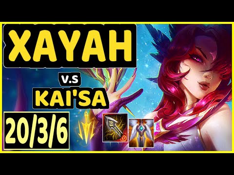 JAVAAA (XAYAH) vs KAI'SA - QUADRAKILL 20/3/6 KDA BOTTOM ADC GAMEPLAY - EUW Ranked GRANDMASTER