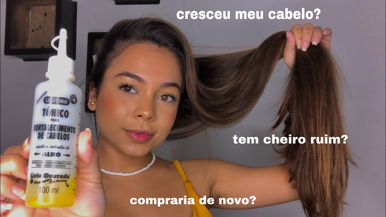 TÔNICO DE ALHO NO CABELO - O QUE EU ACHEI DELE