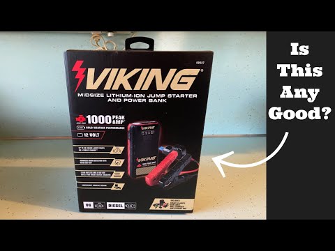 Viking Lithium Ion Jump Starter Power Pack Harbor Freight UNBoxing Un Boxing Better than EverStart?