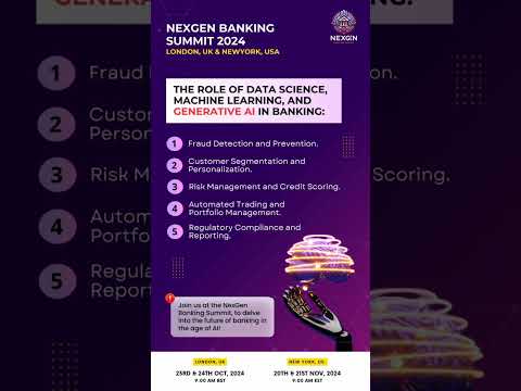 The Role of Data Science, Machine Learning & Generative AI in Banking #genai #nexgen #event #ai thumbnail