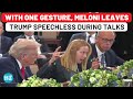 Viral Moment Trump Left In Shock As Meloni Gestures To Claim Her Role In Ukraine Peace Talks
