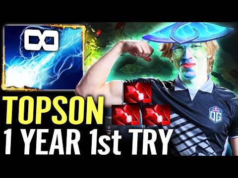 🔥 TOPSON 1st Try after 1 YEAR — Storm Spririt MID 100% Counter Tinker WTF Dota 2 Pro