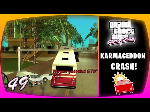 KARMAGEDDON (CRASH!) - LETS PLAY GTA VICE CITY STORIES 100% GUIDE [100% | PART 49]