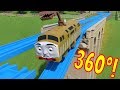360º TOMICA Thomas And Friends Diesel 10 FALLS Off The Viaduct