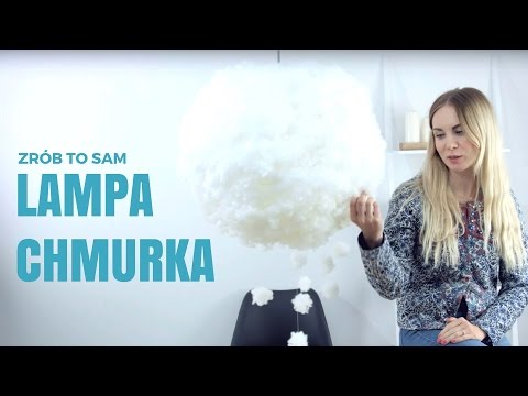 Jak zrobić puszystą lampę chmurkę? #lampa #diy