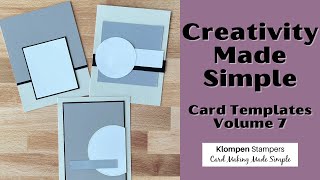 3 Simple Card Making Templates | Creativity Made Simple Vol. 7