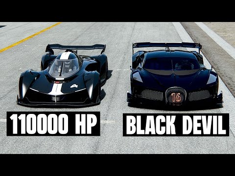 111000 HP McLaren Solus GT vs Bugatti Black Devil at Special Stage Route X