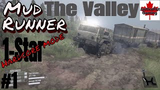 MudRunner Valley DLC Gameplay | 1 Star | Hardcore Mode | Part 1
