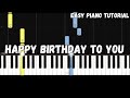 Happy Birthday To You Easy Piano Tutorial