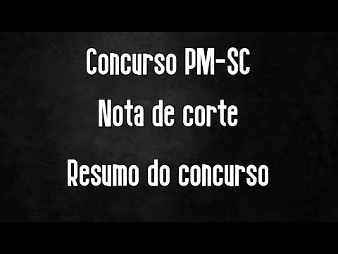 Nota de corte PM-SC 2023
